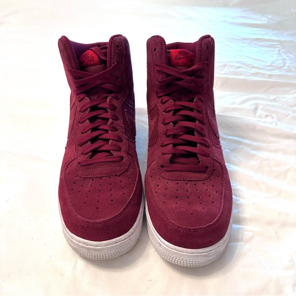 Nike Air Force 1 One 2017 Rare Maroon (University Red) Suede High top  11.5 - Picture 3 of 8